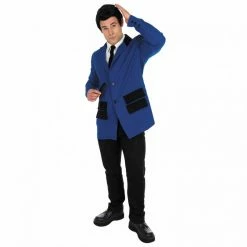 Mens 50s Blue Icon Suit Costume