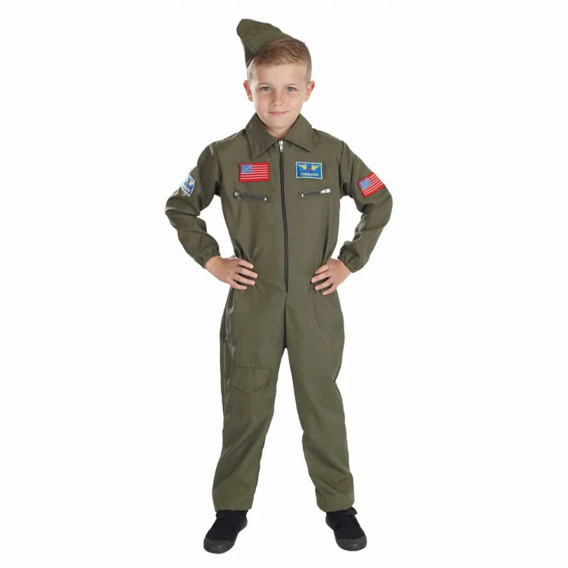 Kids Fighter Pilot Costume 3 Kids Fighter Pilot Costume