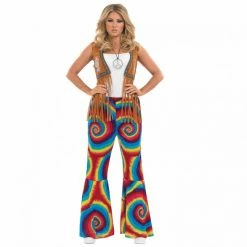 Womens Tie Dye Flares