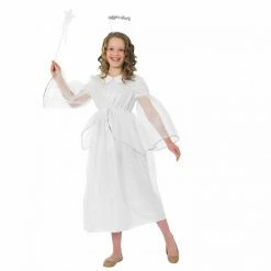 Kids Christmas White Angel Costume