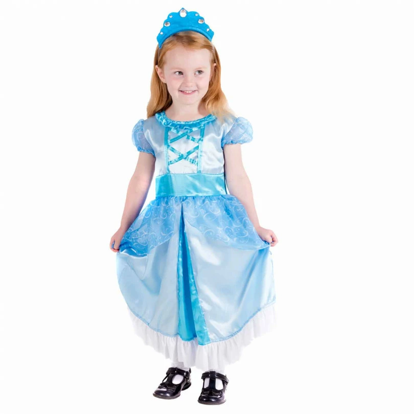 Kids Blue Princess Dress Costume 3 Kids Blue Princess Dress Costume