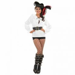 Unisex White Pirate Shirt -Morphsuits Sales Shop 5 0 5055305427583.pt01