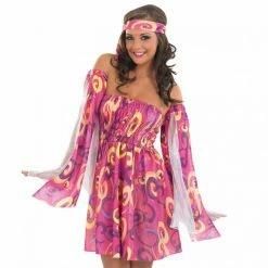 Womens 60s Swirl Dress Costume -Morphsuits Sales Shop 5 0 5055305429525.pt01