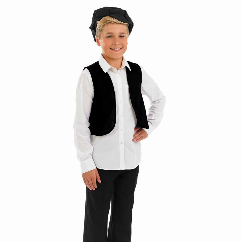 Kids Victorian Waistcoat & Cap Costume 4 Kids Victorian Waistcoat & Cap Costume - Image 2