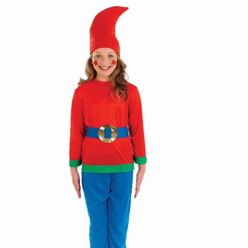 Kids Red & Blue Gnome/Elf Costume 5 Kids Red & Blue Gnome/Elf Costume - Image 3