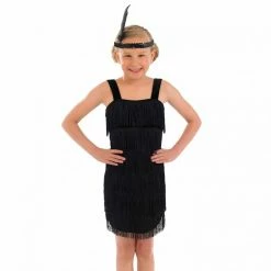 Kids 20s Black Flapper Dress Costume 7 Kids 20s Black Flapper Dress Costume -Morphsuits Sales Shop 5 0 5055305444894.pt01