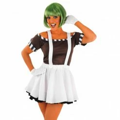 Womens Sexy Chocolate Factory Worker With Skirt Costume -Morphsuits Sales Shop 5 0 5055305452394.pt01