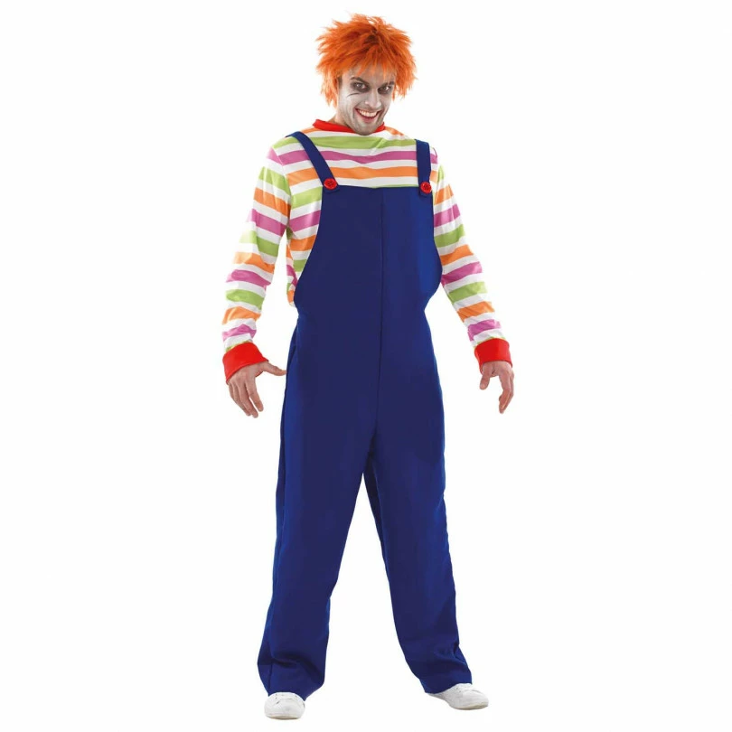 Mens Evil Doll Costume 4 Mens Evil Doll Costume - Image 2