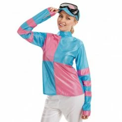 Womens Pink & Blue Jockey Costume -Morphsuits Sales Shop 5 0 5055305468401.pt01