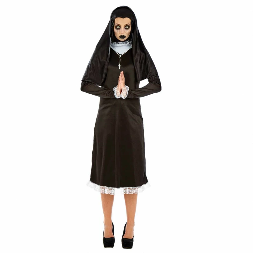 Womens Gothic Nun Costume 4 Womens Gothic Nun Costume - Image 2