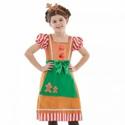 Kids Christmas Gingerbread Dress Costume 7 Kids Christmas Gingerbread Dress Costume -Morphsuits Sales Shop 5 0 5055305477885.pt01