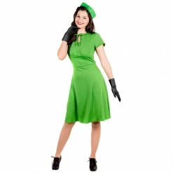 Womens 40s Green Dress Costume -Morphsuits Sales Shop 5 0 5055305480021.pt01