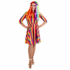 Womens Pride Rainbow Dress Costume -Morphsuits Sales Shop 5 0 5055305480304.pt01