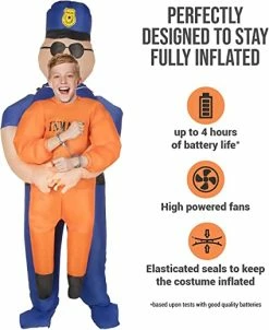 Kids Police Pick Me Up Inflatable Costume -Morphsuits Sales Shop 61kdsoxe7 l. ac sx425