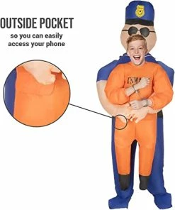 Kids Police Pick Me Up Inflatable Costume -Morphsuits Sales Shop 61uuvaosq0l. ac sx425