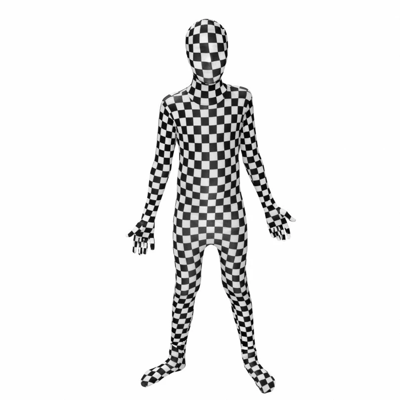Kids Black And White Check Morphsuit 3 Kids Black And White Check Morphsuit