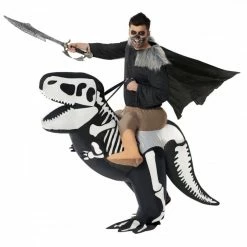Ride On T-Rex Skeleton Inflatable Costume