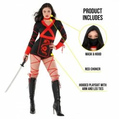 Womens Dragon Ninja Playsuit Costume -Morphsuits Sales Shop 887513098874.pt01