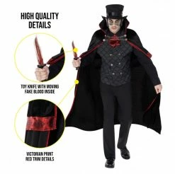 Men's Jack The Ripper Costume -Morphsuits Sales Shop 887513098997.pt02