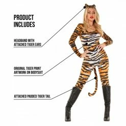 Womens Tiger Bodysuit Costume -Morphsuits Sales Shop 887513099109.pt01