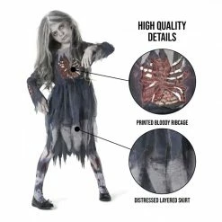 Kids Zombie Girl Costume -Morphsuits Sales Shop 887513099185.pt01
