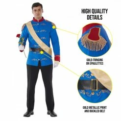 Mens Fairytale Prince Costume -Morphsuits Sales Shop 887513099345.pt02