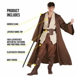 Men's Fantasy Hooded Robe Costume 11 Men's Fantasy Hooded Robe Costume -Morphsuits Sales Shop 887513099376.pt01
