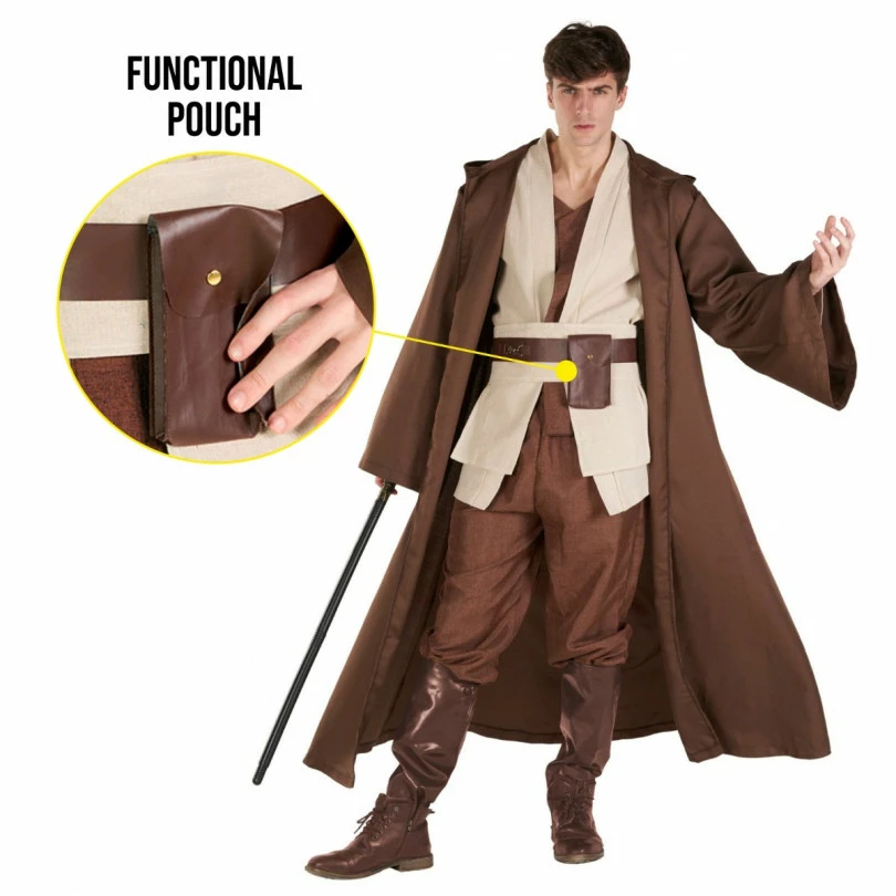 Men's Fantasy Hooded Robe Costume 8 Men's Fantasy Hooded Robe Costume - Image 6