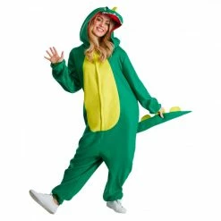 Mens Green Dinosaur Onesie Costume 10 Mens Green Dinosaur Onesie Costume -Morphsuits Sales Shop 887513099406.pt03
