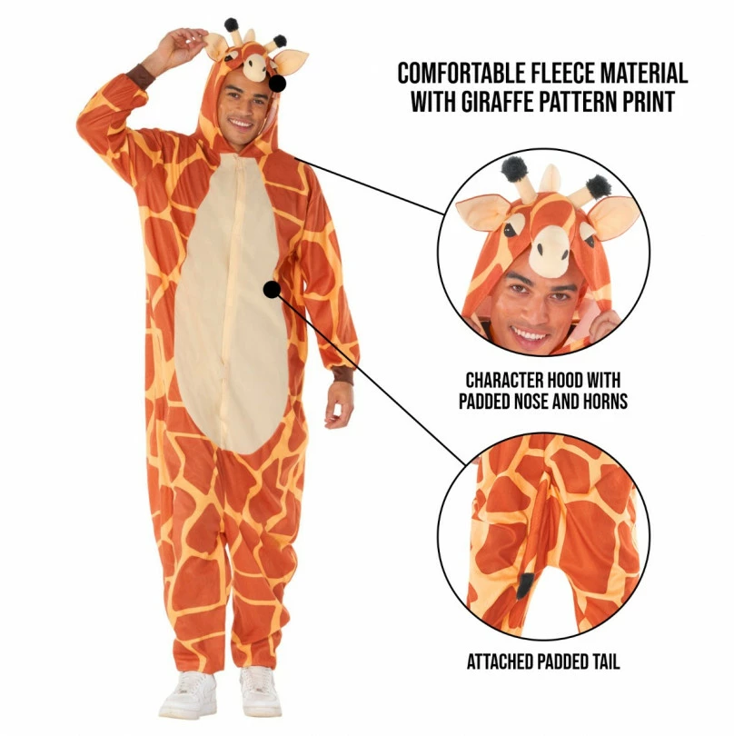 Mens Giraffe Onesie Costume 8 Mens Giraffe Onesie Costume - Image 6
