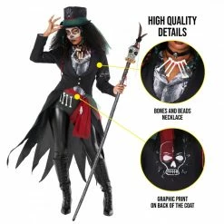 Womens Voodoo Priestess Costume -Morphsuits Sales Shop 887513099468.pt02