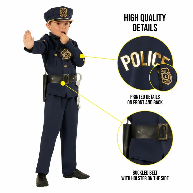 Kids US Cop Sergeant Costume 9 Kids US Cop Sergeant Costume - Image 7