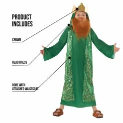 Kids Green Nativity King Costume -Morphsuits Sales Shop 887513099970.pt01