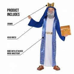 Kids Blue Nativity King Costume -Morphsuits Sales Shop 887513100010.pt01