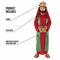 Kids Red Nativity King Costume 13 Kids Red Nativity King Costume -Morphsuits Sales Shop 887513100058.pt01