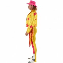 Mens Macho Man Randy Savage Yellow WWE Wrestler Costume -Morphsuits Sales Shop 8 8 887513059448.pt02