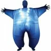 Blue Light Up Inflatable Megamorph 1 Blue Light Up Inflatable Megamorph -Morphsuits Sales Shop inflatable blue megamorph light up costume