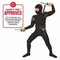 Kids Black Ninja Costume 7 Kids Black Ninja Costume -Morphsuits Sales Shop kids black ninja costume 3