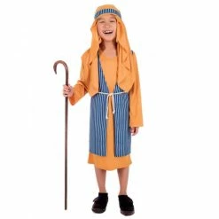 Kids Gold Shepherd Nativity Costume