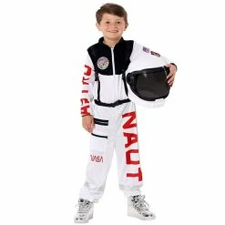 Kids White Astronaut Costume