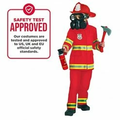 Kids Red Fire Fighter Costume -Morphsuits Sales Shop kids red firefighter 2