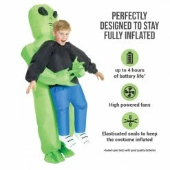 Kids Pick Me Up Alien Inflatable Costume -Morphsuits Sales Shop kmcpial alien pick me up feature 01