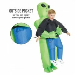 Kids Pick Me Up Alien Inflatable Costume -Morphsuits Sales Shop kmcpial alien pick me up feature 02