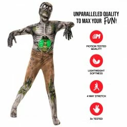 Kids Slime Zombie Morphsuit -Morphsuits Sales Shop kpaz slime zombie morphsuit kids feature 1