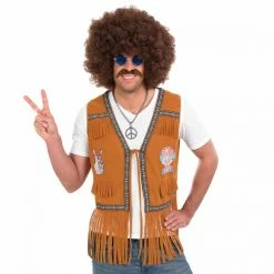 Mens Hippie Fringed Waistcoat Costume -Morphsuits Sales Shop m1 3 3 3332 1