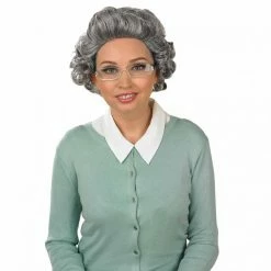 Grey Granny Loose Curl Wig