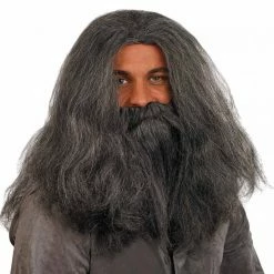 Long Grey Wizard Wig & Beard