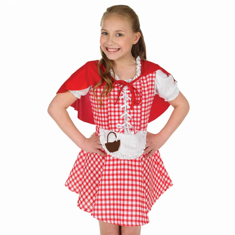 Kids Red Fairytale Cape Costume 4 Kids Red Fairytale Cape Costume - Image 2