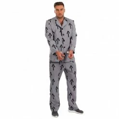 Mens Arrow Print Prisoner Costume -Morphsuits Sales Shop m1 3 9 3990