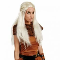 White Blonde Dragon Queen Wig